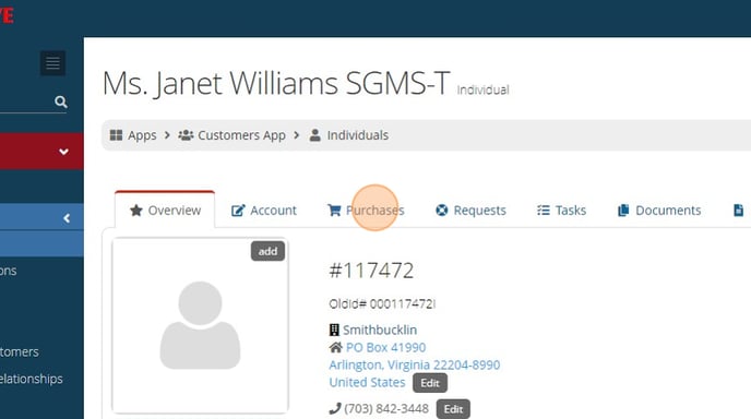 Viewing and managing certification details for a customer - Step 2
