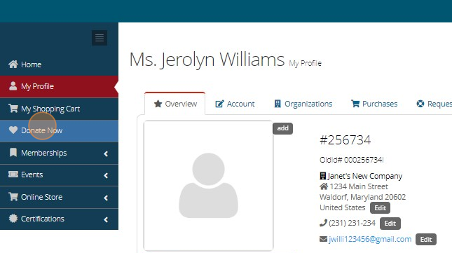 How to Donate to the Foundation - Step 1