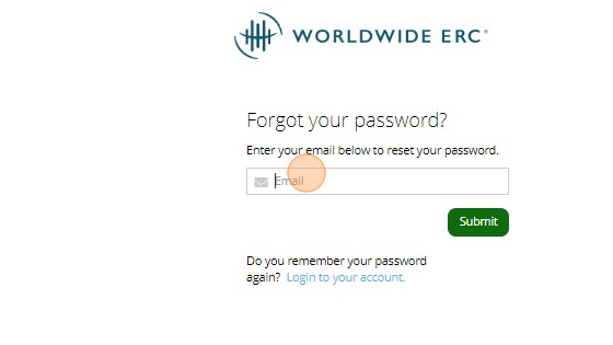 Resetting Password for WERC Account - Step 3